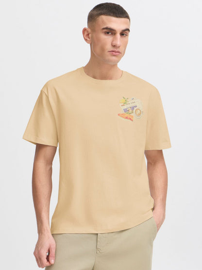 BLEND T-Shirt Herren Baumwolle gemustert