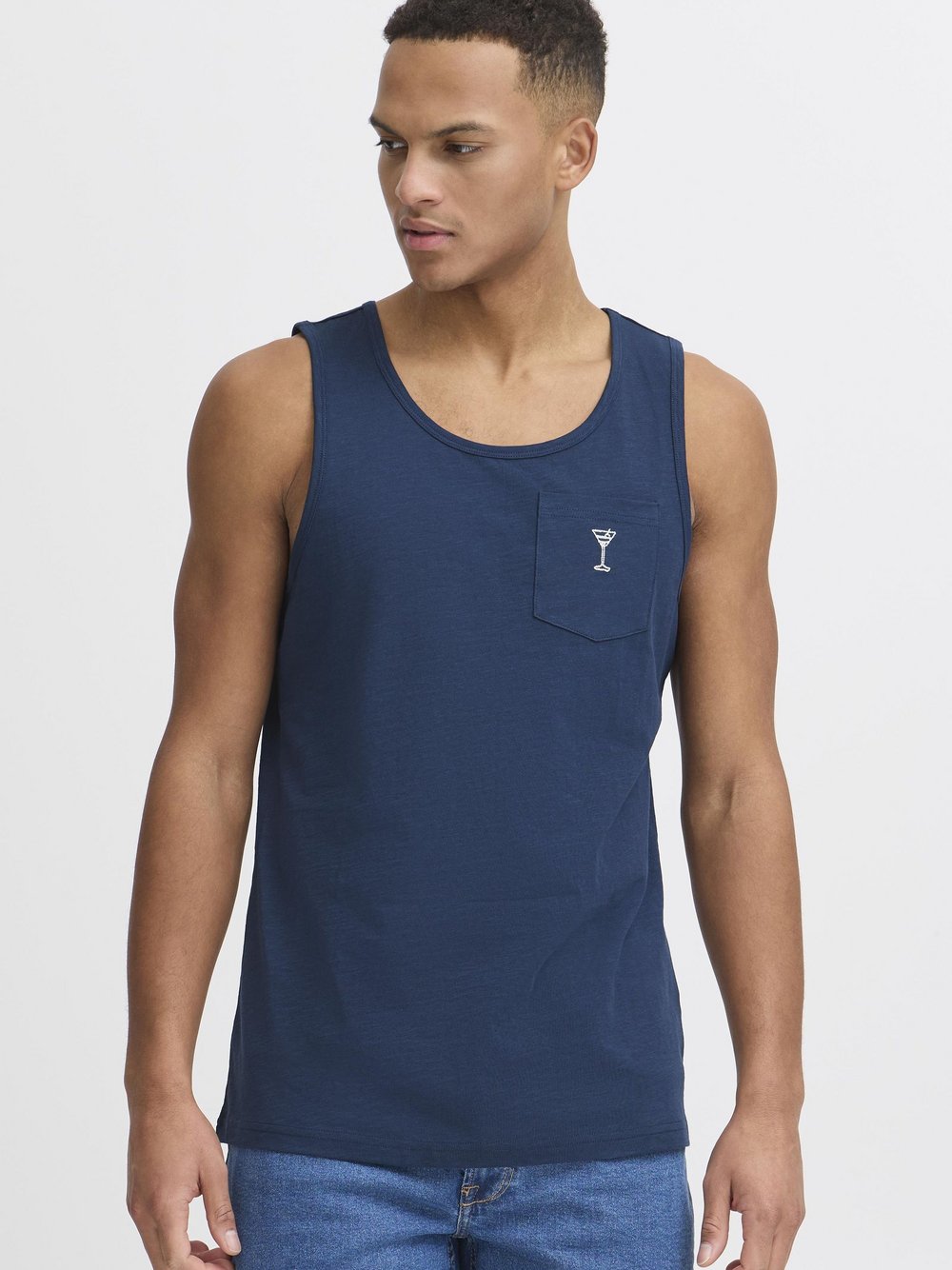 BLEND Tanktop Herren Baumwolle bedruckt