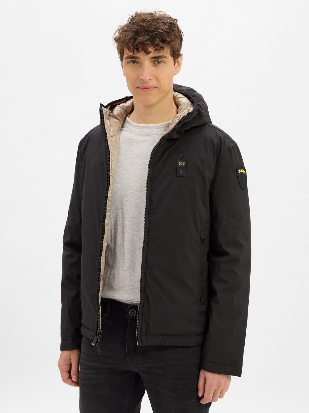 Blauer Wendejacke Herren