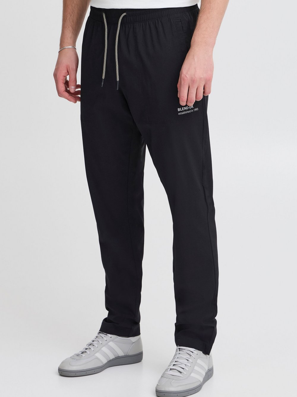 Solid Stoffhose Herren gemustert