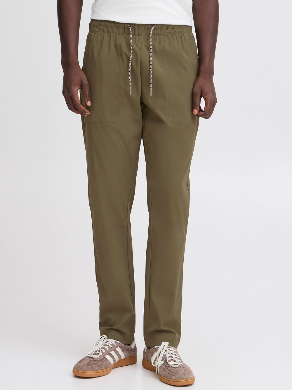 Solid Stoffhose Herren gemustert