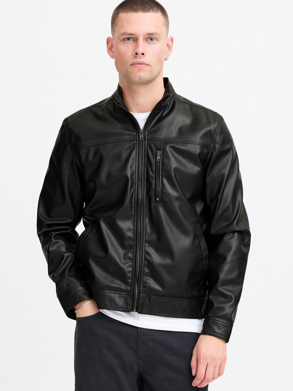 BLEND Lederjacke Herren