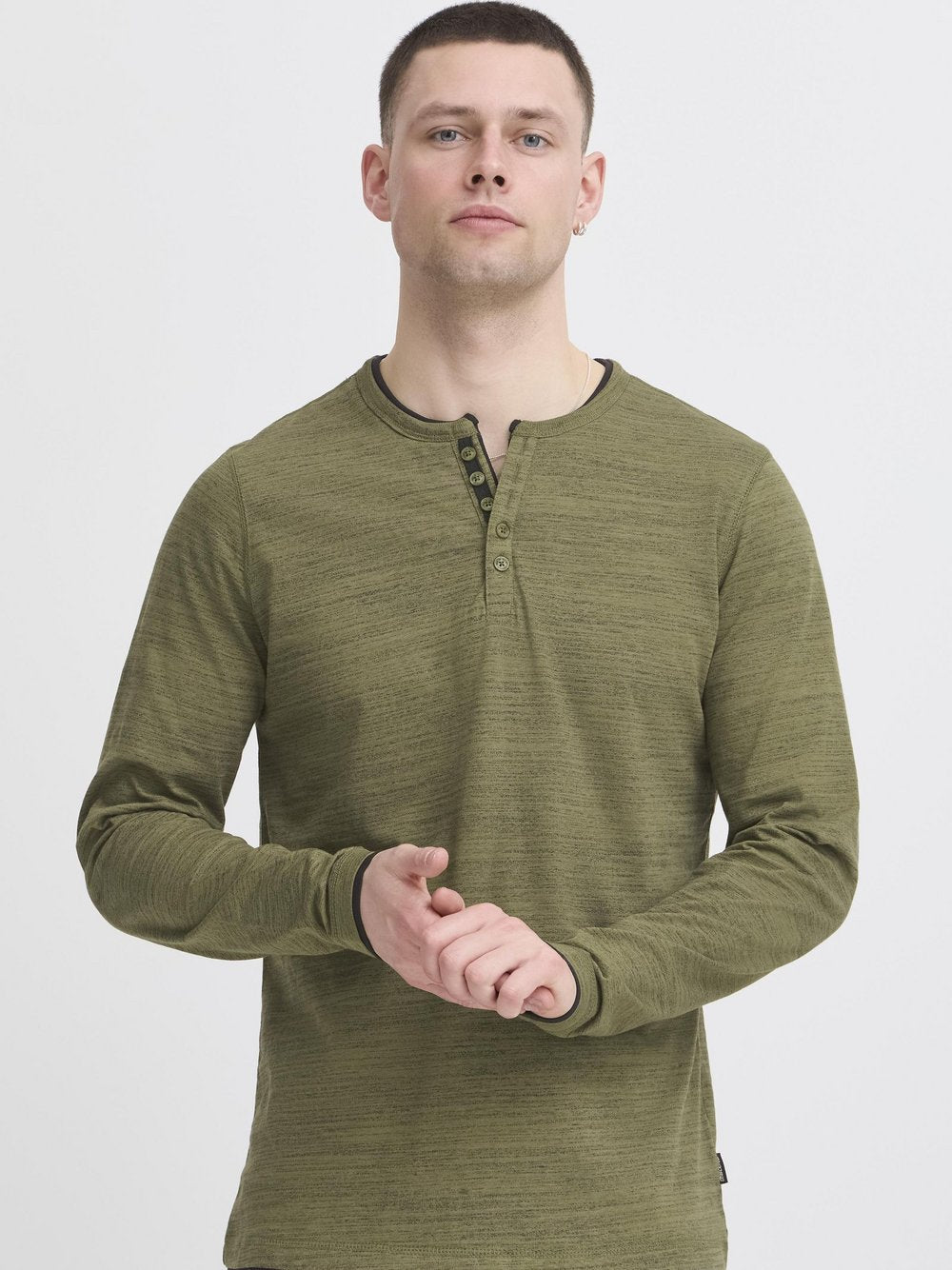 BLEND Langarmshirt Herren Textil