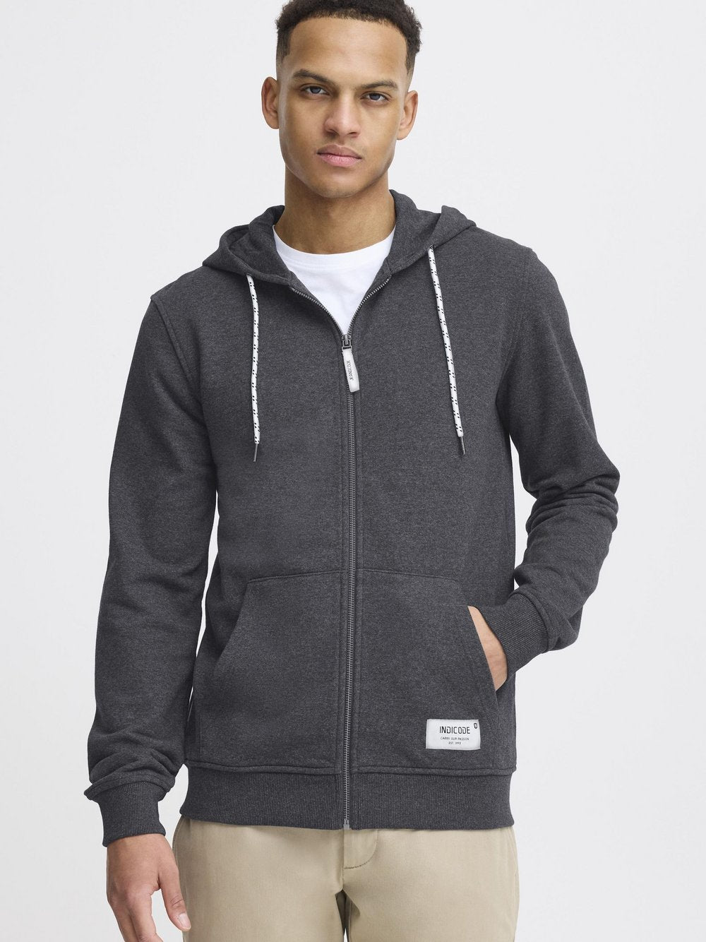 BLEND Kapuzensweatjacke Herren Baumwolle