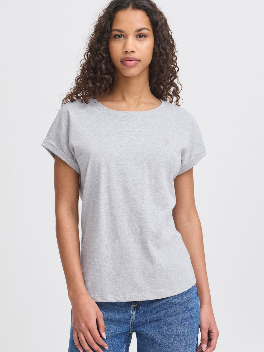 OXMO Rundhalsshirt Damen Textil