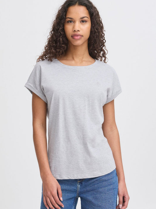 OXMO Rundhalsshirt Damen Textil