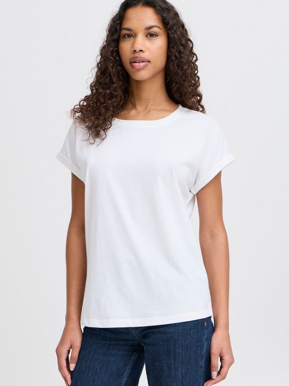 OXMO Rundhalsshirt Damen Textil