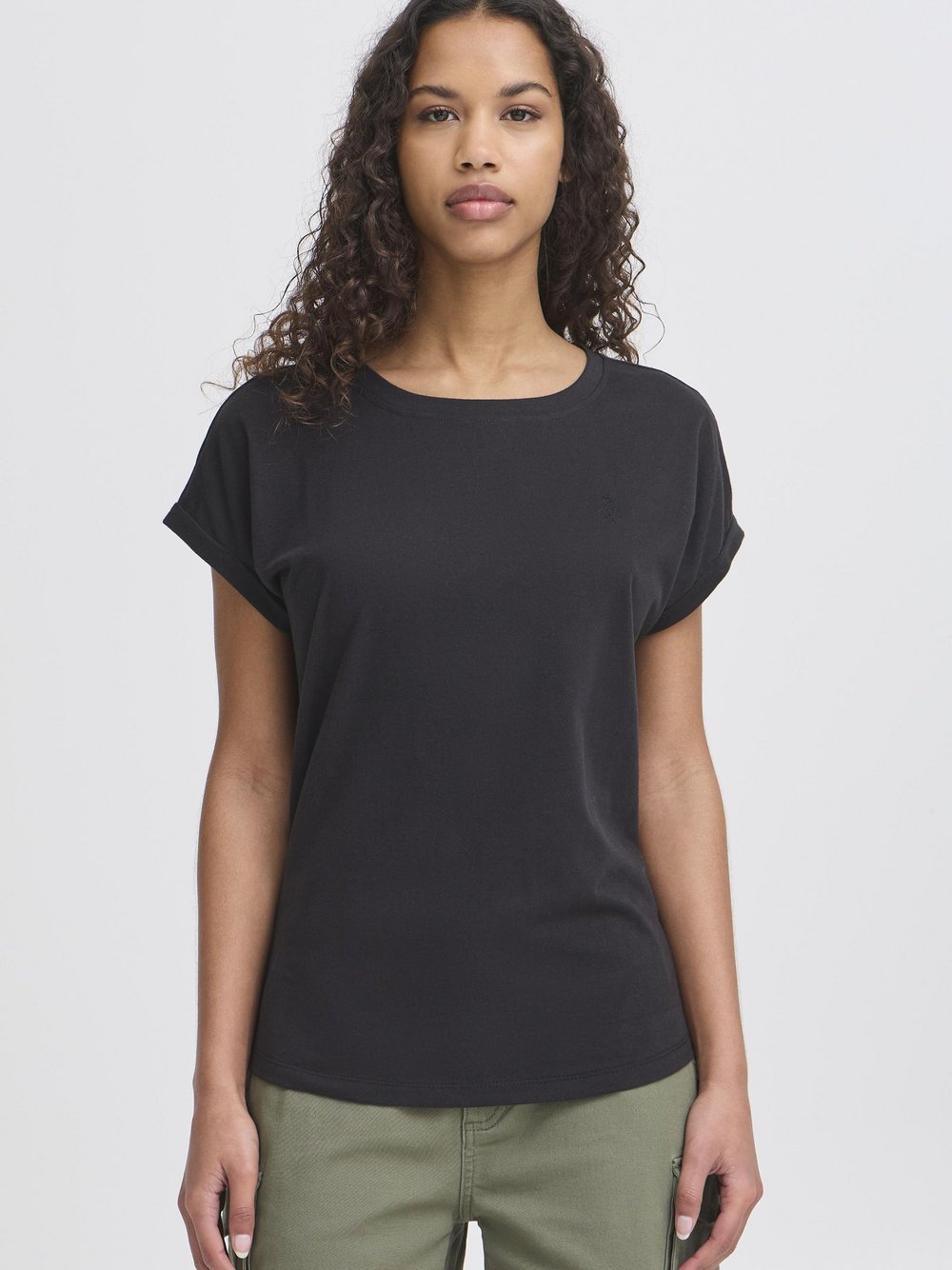 OXMO Rundhalsshirt Damen Textil