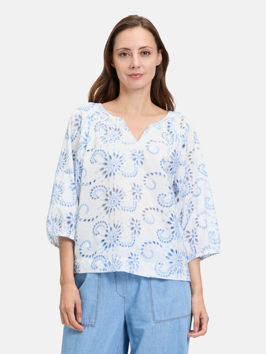 Betty & Co Schlupfbluse Damen Baumwolle gemustert