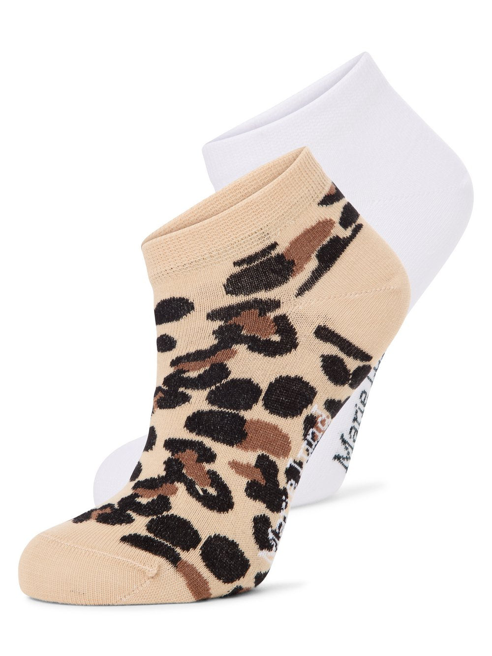 Marie Lund Sneakersocken im 2er-Pack Damen Baumwolle gemustert