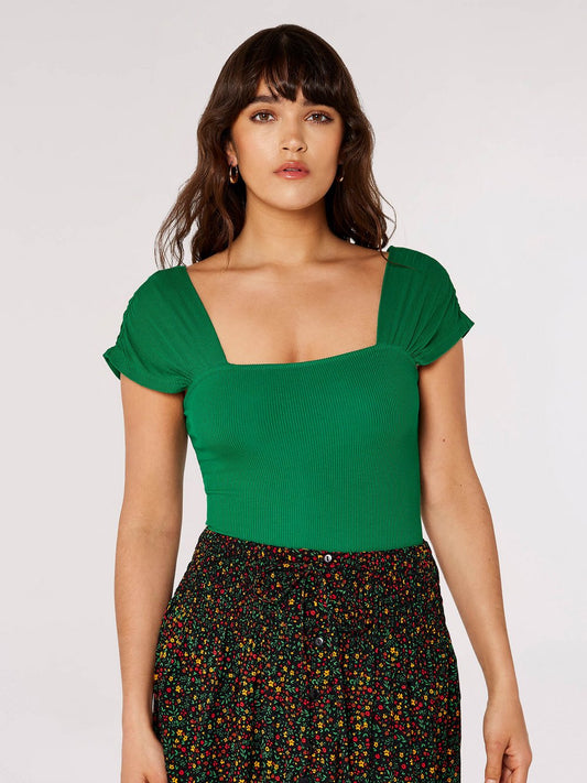 Apricot Top Damen Viskose strukturiert