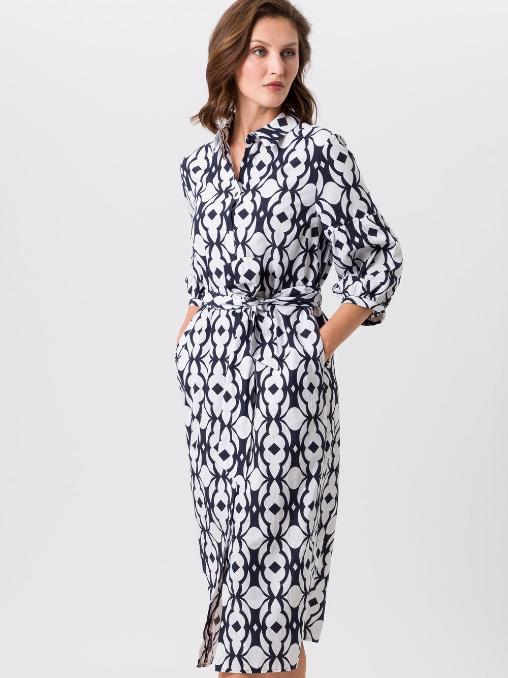 TUZZI Jerseykleid Damen Baumwolle gemustert