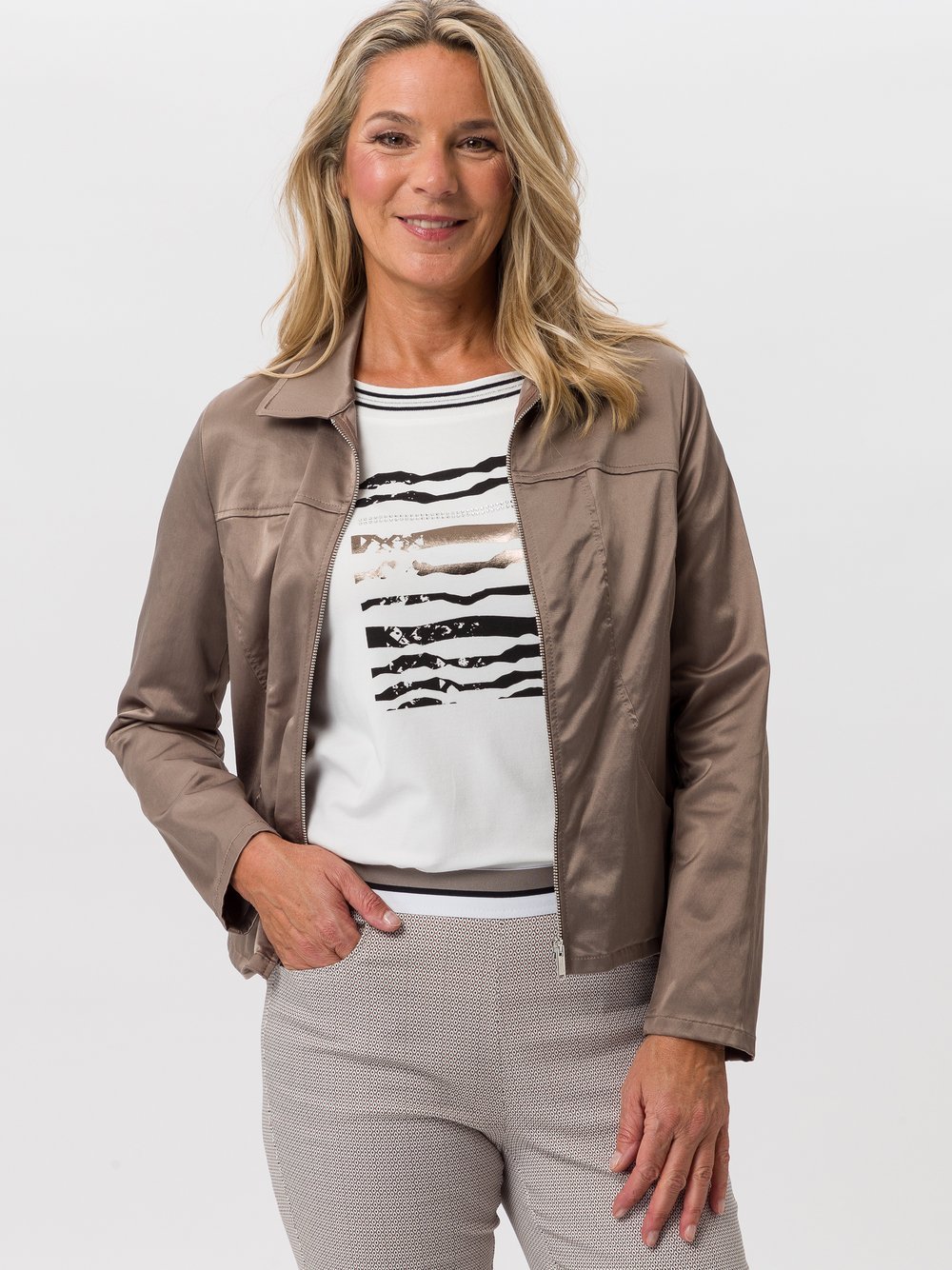 Frank Walder Jacke Damen Baumwolle