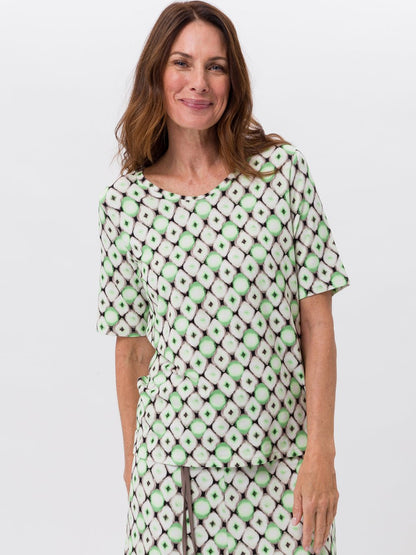 Frank Walder T-Shirt Damen Viskose gemustert