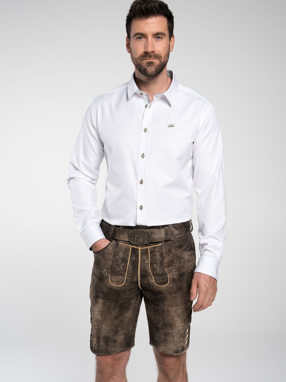 Spieth & Wenksy Trachtenhemden Herren Slim Fit Baumwolle