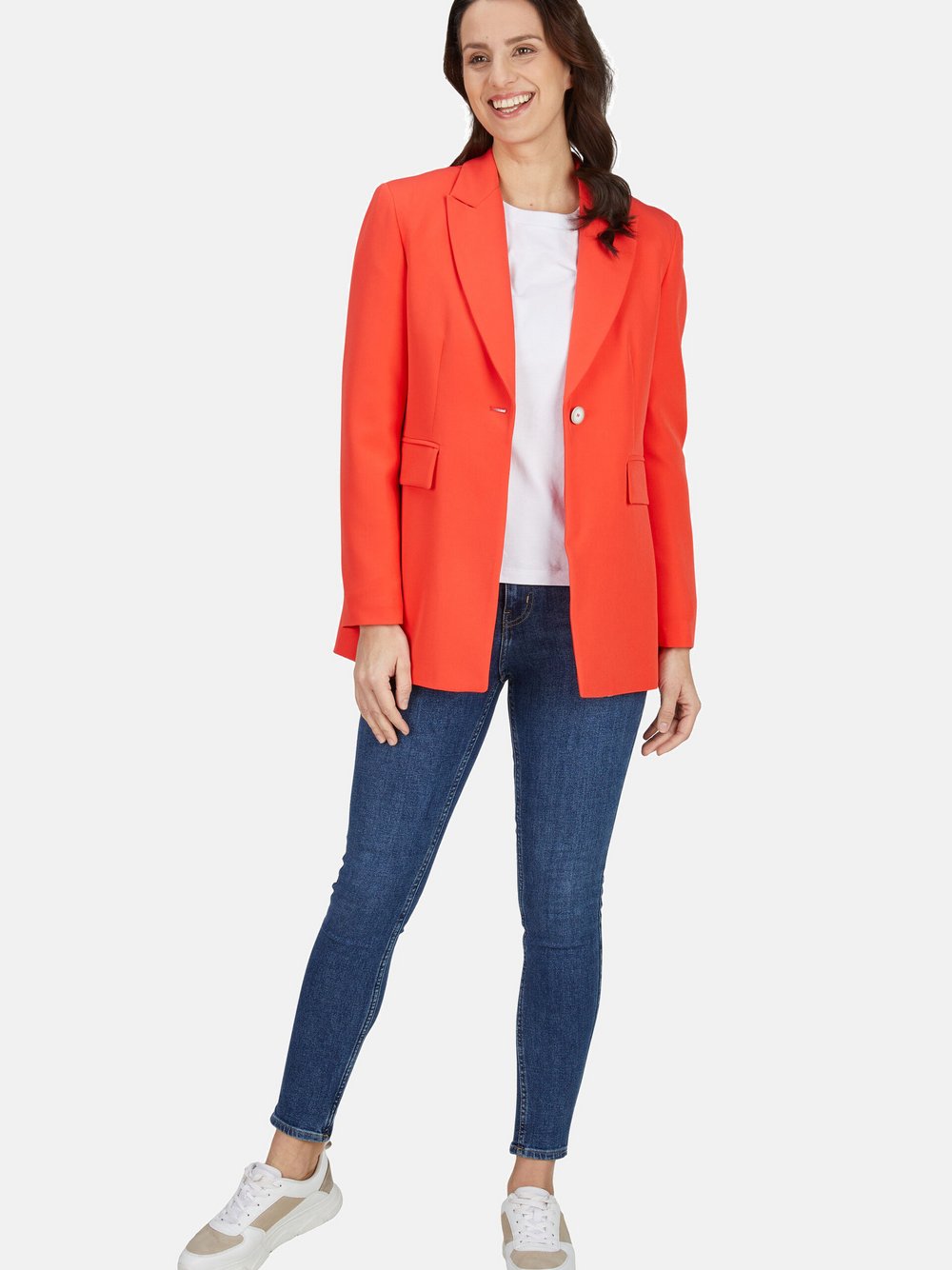 Label Langblazer Damen Viskose