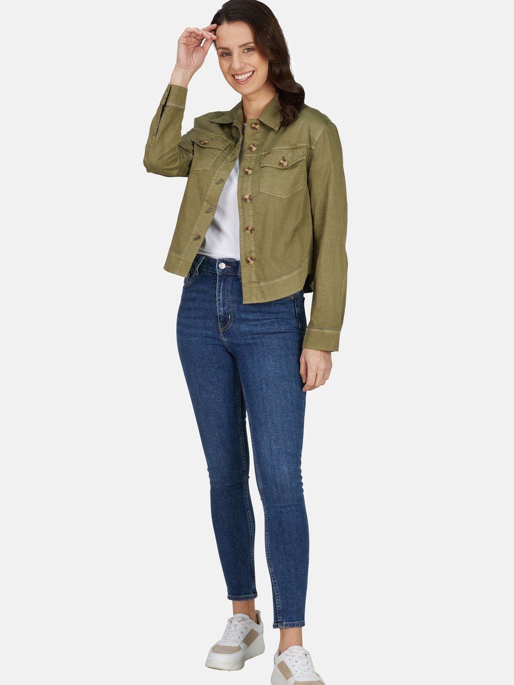 Label Jacke Damen Baumwolle