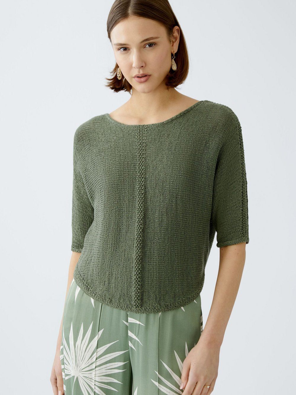 Oui Pullover Damen Baumwolle