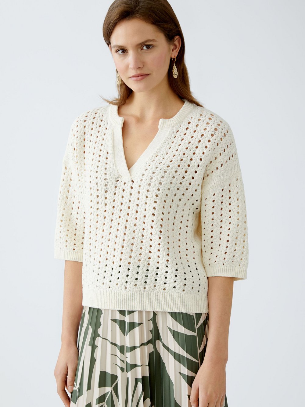 Oui Pullover Damen Baumwolle