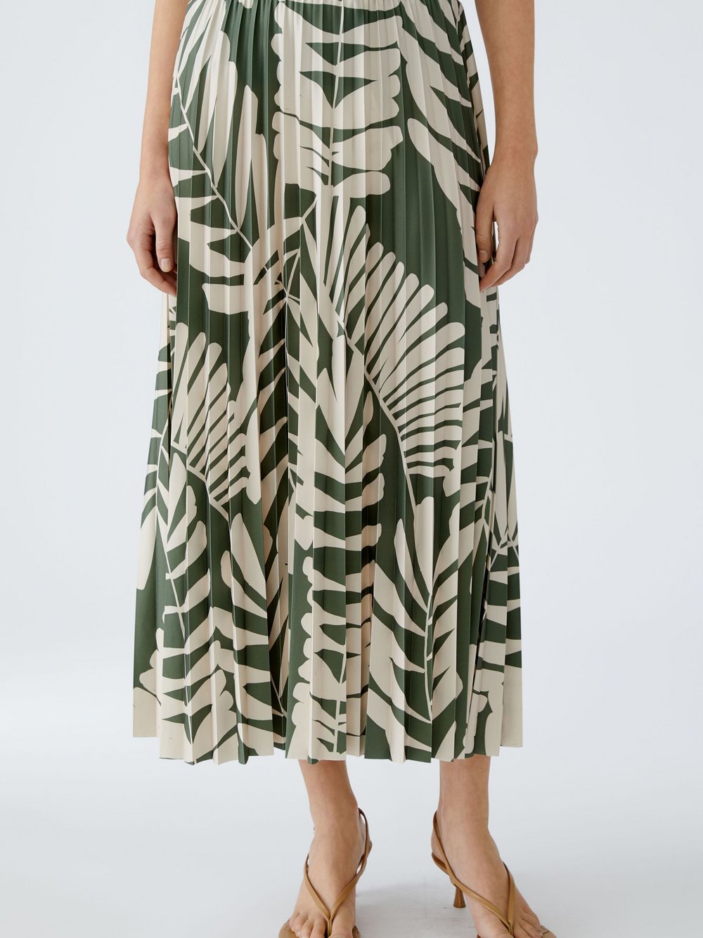 Oui Plisseerock Damen gemustert