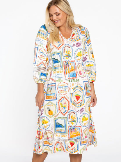 YOEK Kleid Damen bedruckt