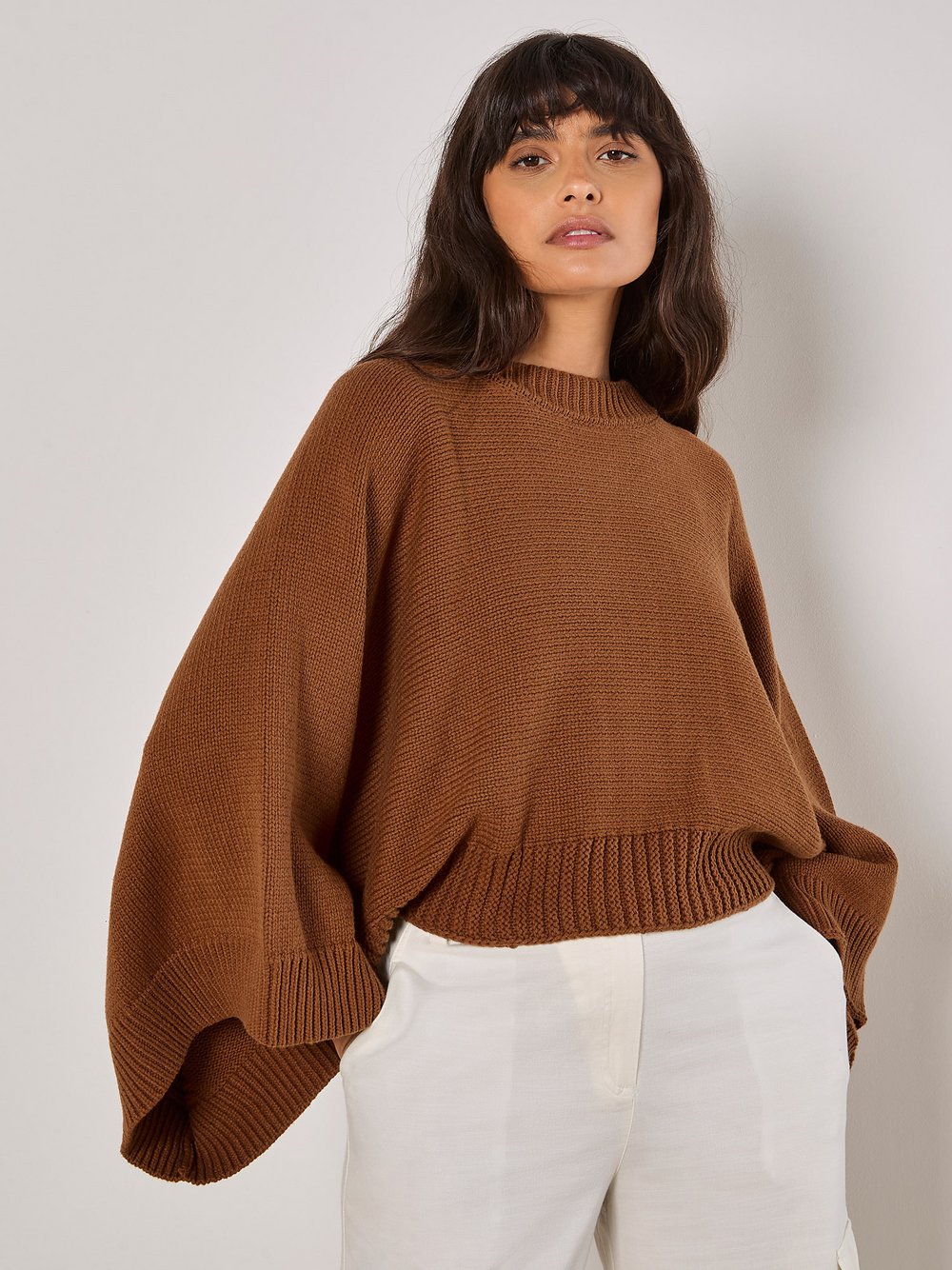 Apricot Pullover Damen Baumwolle
