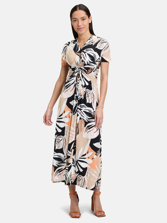 Betty Barclay Midikleid Damen Viskose gemustert