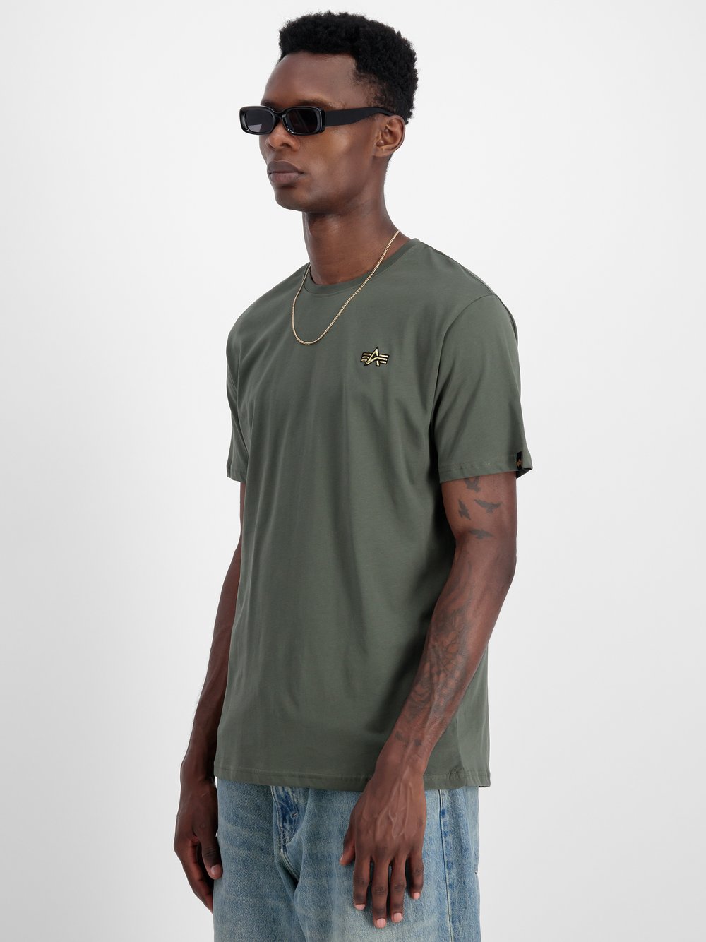 Alpha Industries T-Shirt Herren Baumwolle