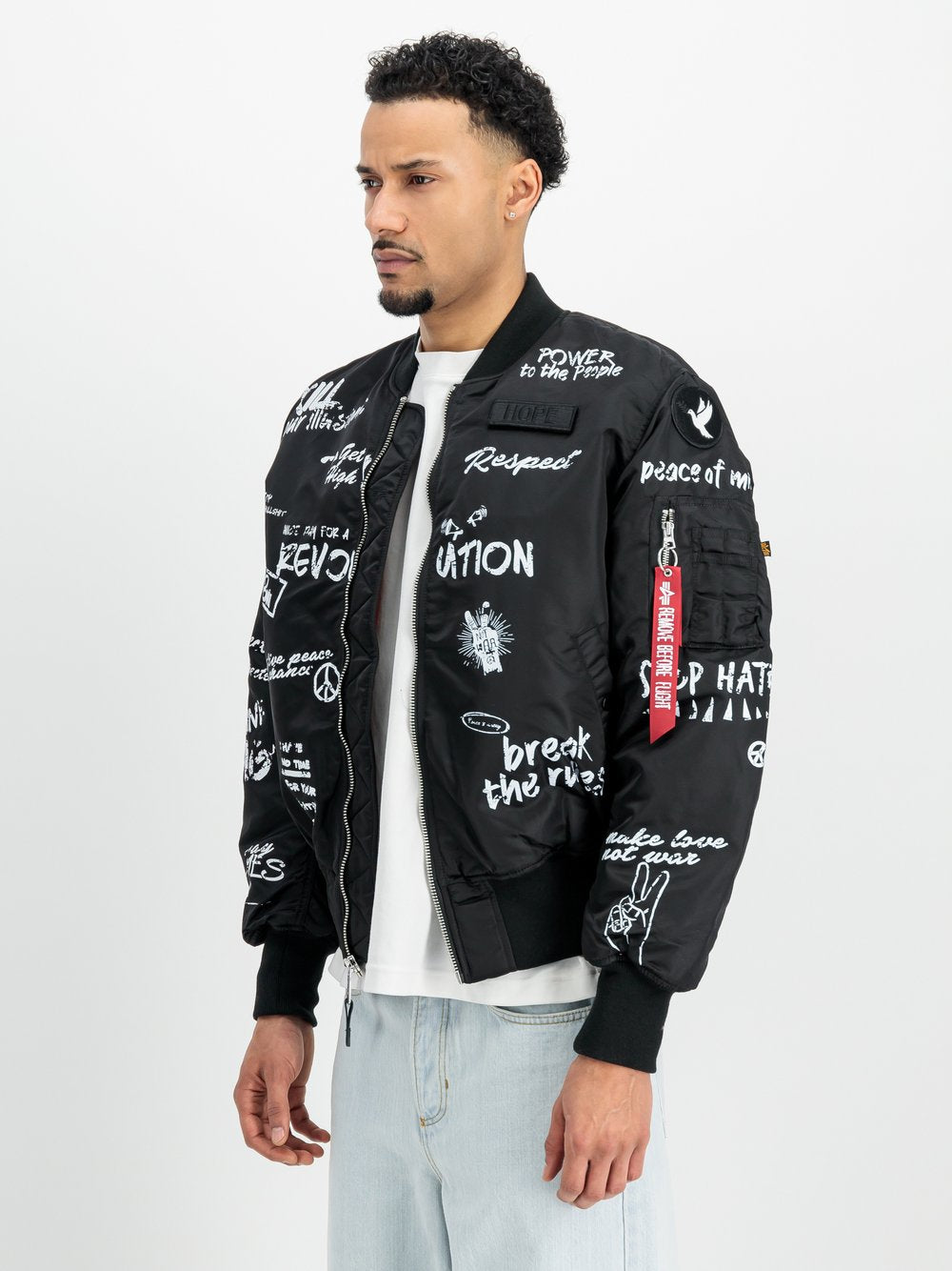 Alpha Industries Bomberjacke Herren gemustert