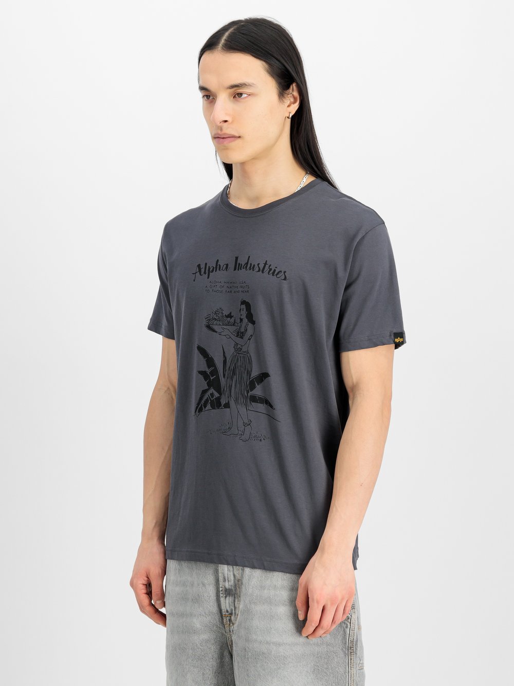 Alpha Industries T-Shirt Herren Baumwolle