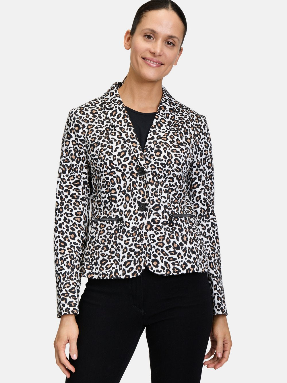 Betty Barclay Kurzblazer Damen Baumwolle gemustert