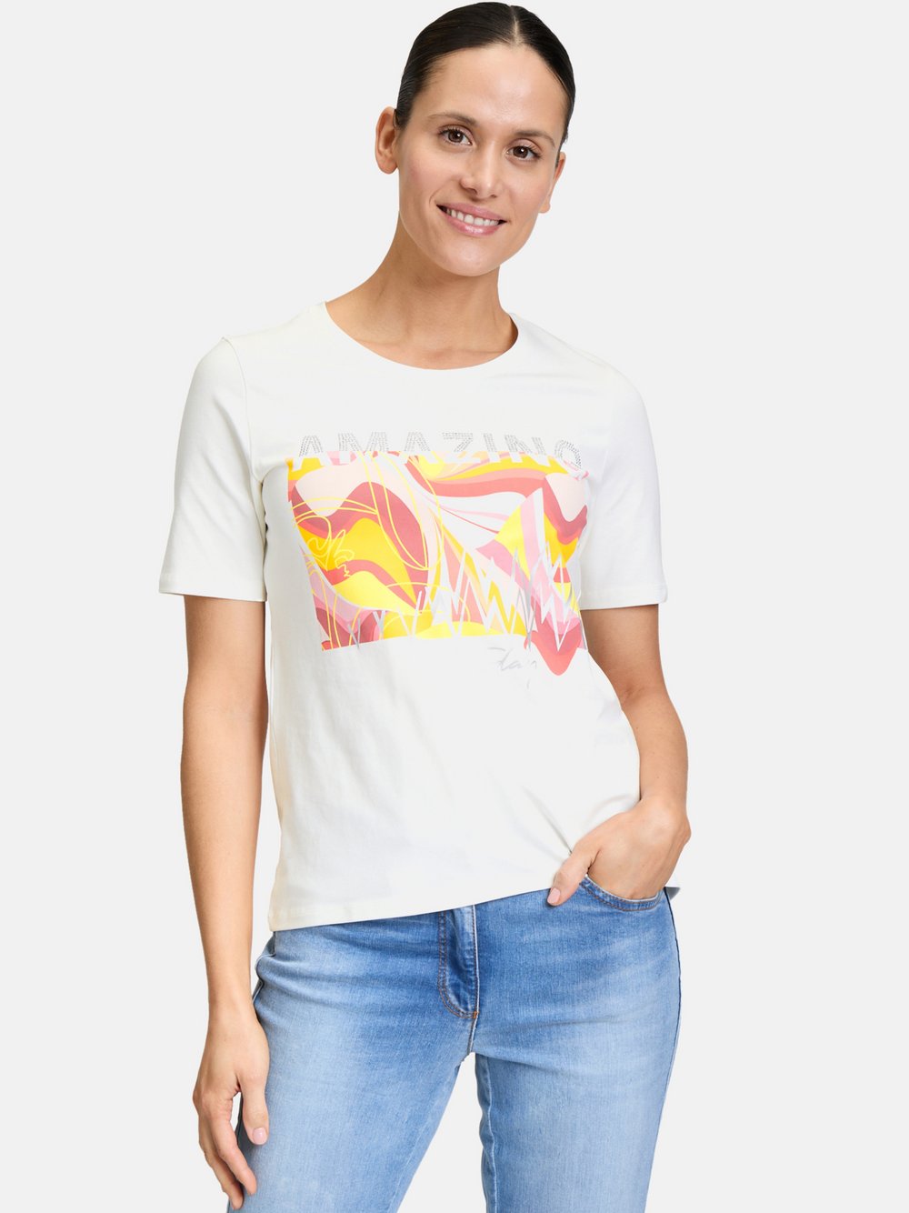 Betty Barclay Basic Shirt Damen Baumwolle bedruckt