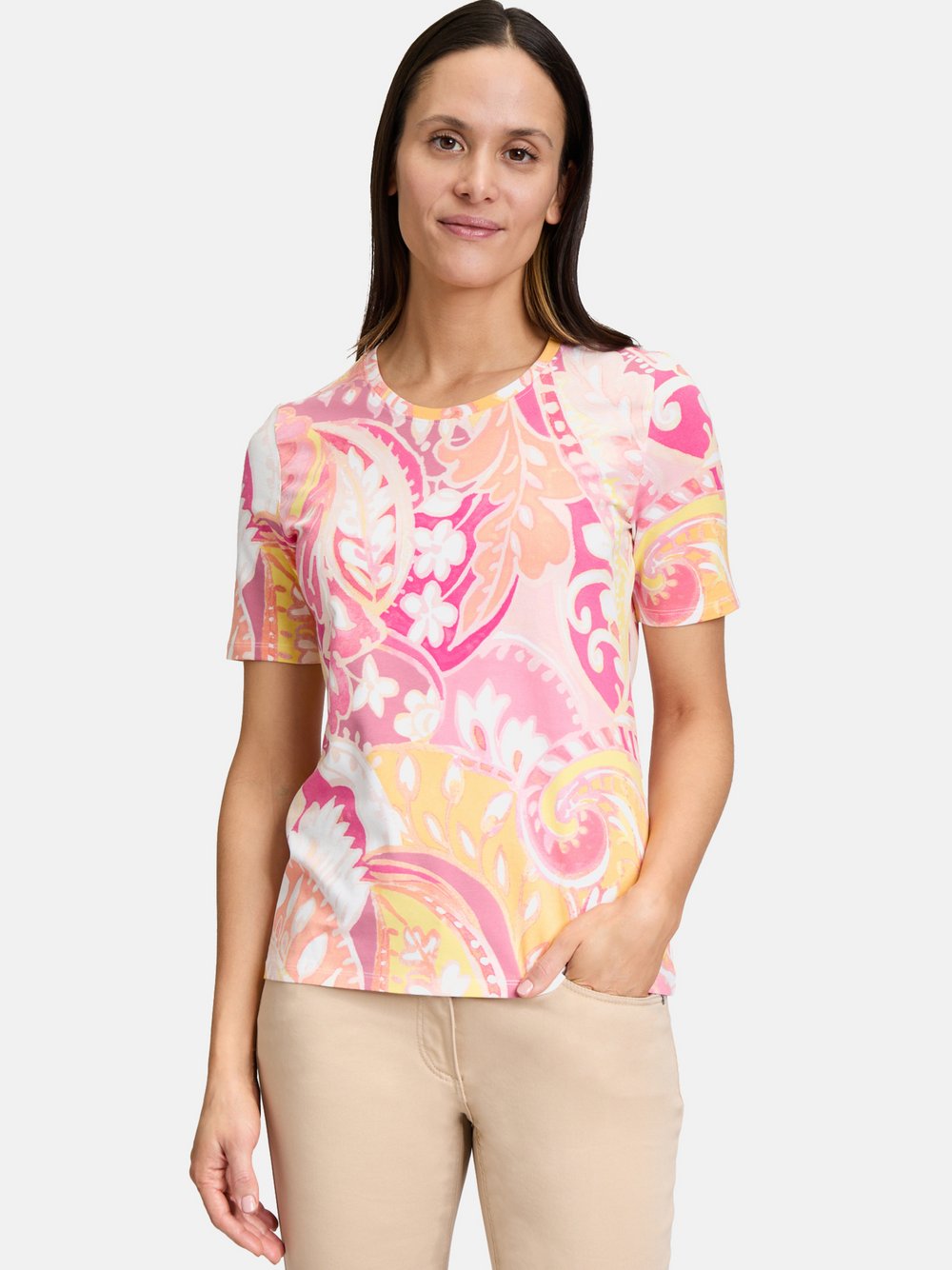 Betty Barclay Basic Shirt Damen Baumwolle gemustert