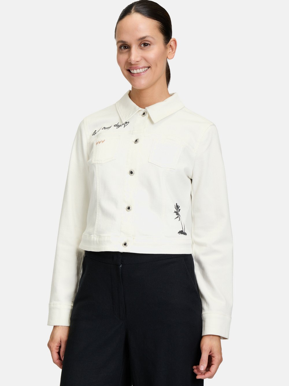 Betty Barclay Jeansjacke Damen Baumwolle bedruckt