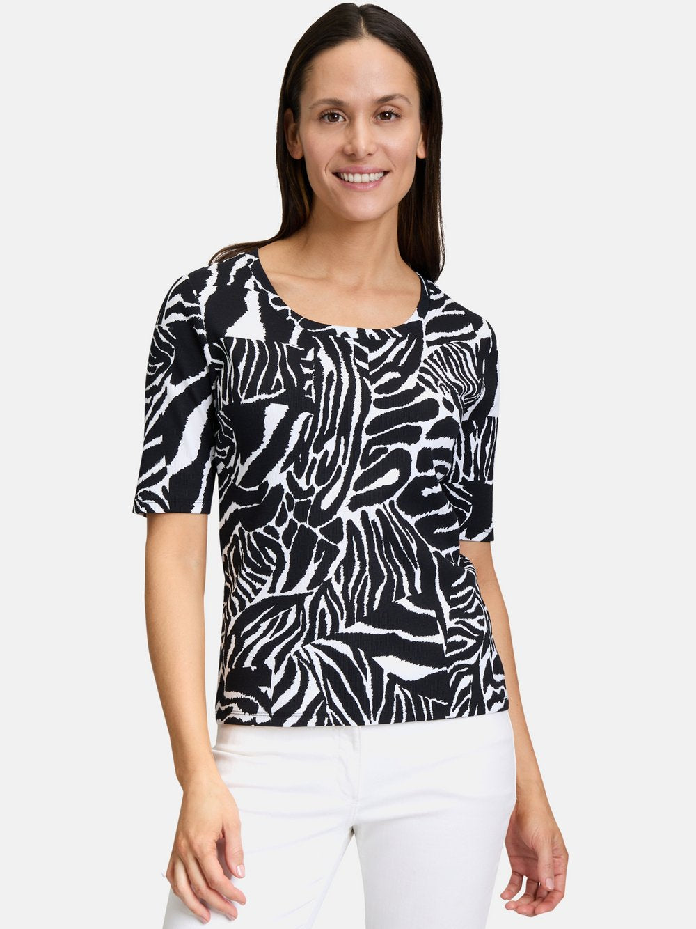 Betty Barclay Basic Shirt Damen Baumwolle gemustert