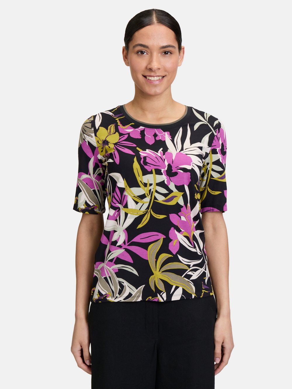 Betty Barclay Basic Shirt Damen Viskose gemustert