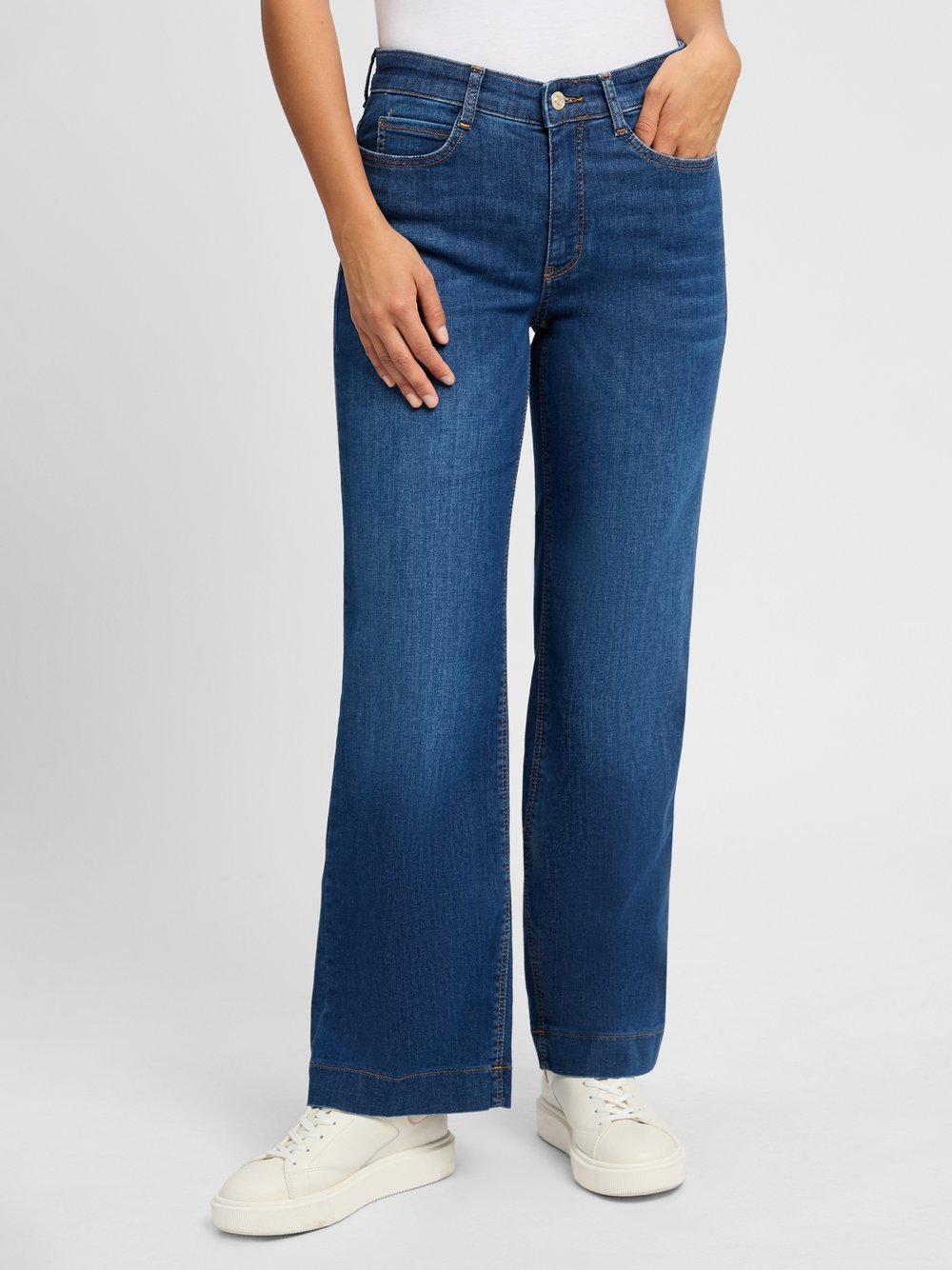 MAC Bootcut-Jeans Damen Baumwolle