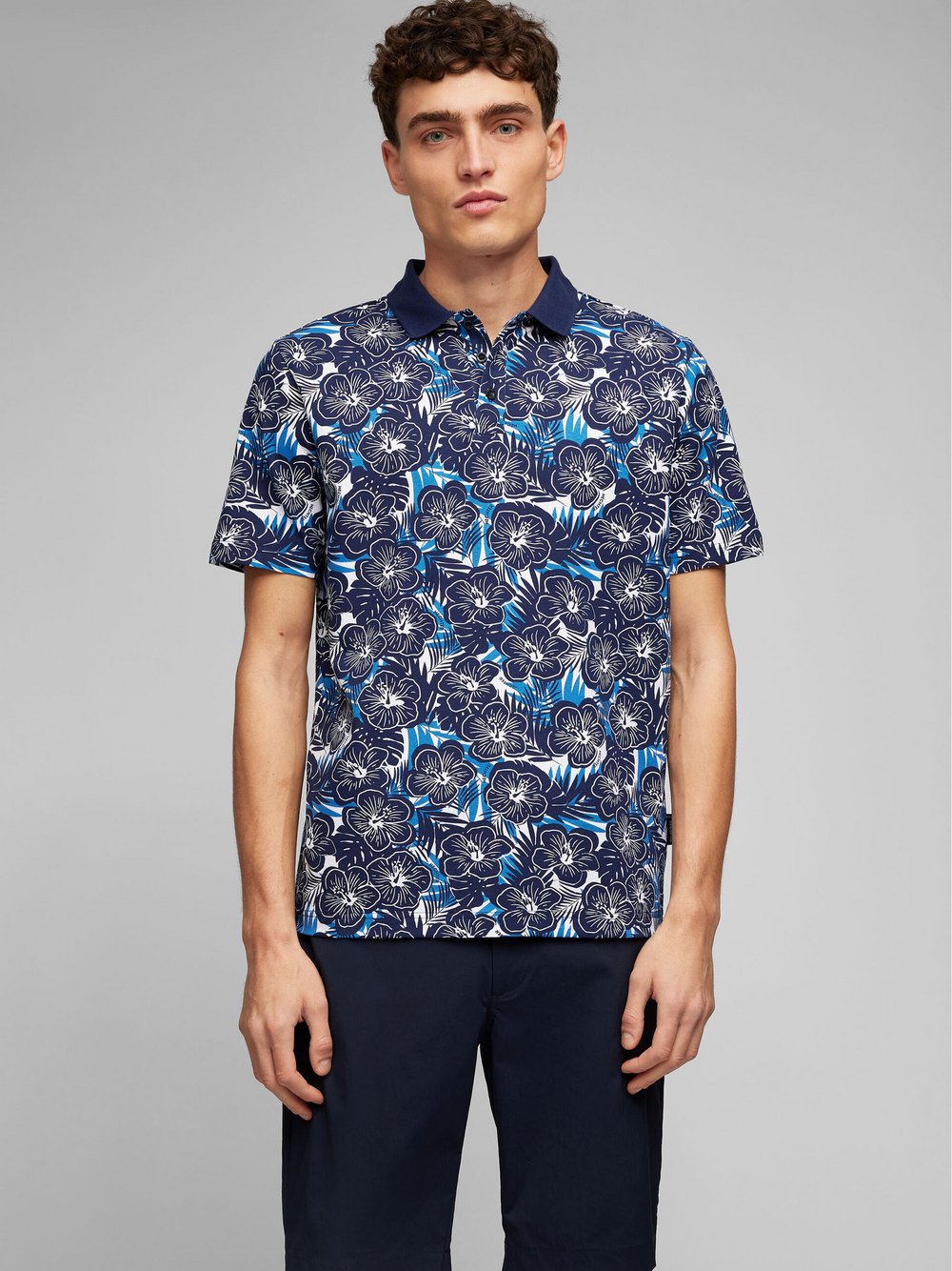 Daniel Hechter Poloshirt Herren Baumwolle gemustert