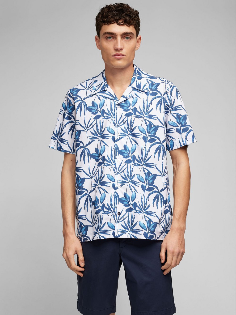 Daniel Hechter Hemd Herren Regular Fit Baumwolle gemustert