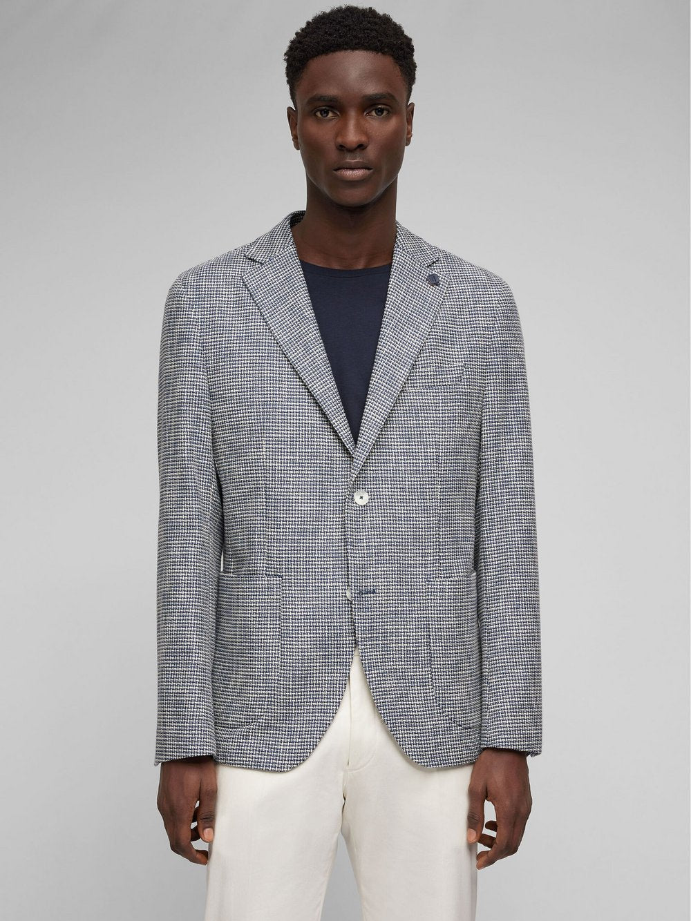 Daniel Hechter Sakko Herren Modern Fit Baumwolle strukturiert