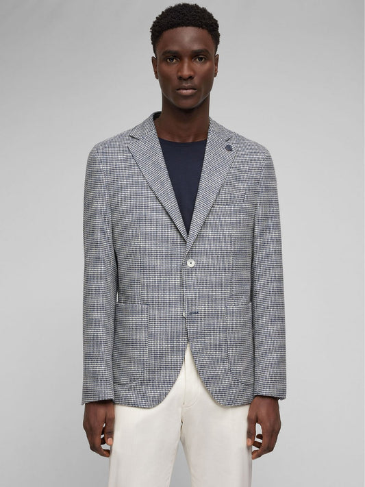 Daniel Hechter Sakko Herren Modern Fit Baumwolle strukturiert