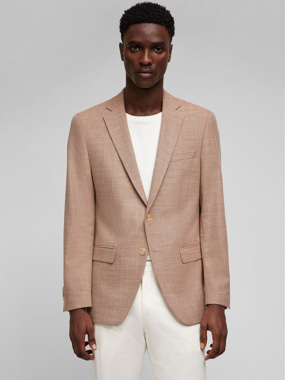 Daniel Hechter Sakko Herren Modern Fit Baumwolle meliert