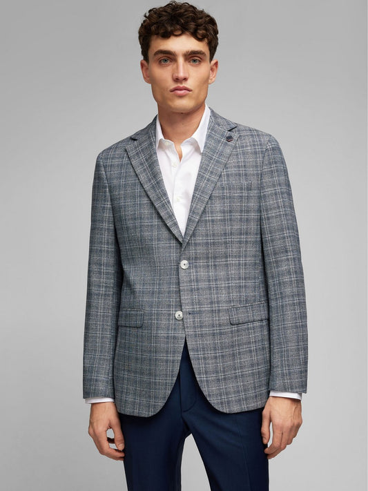 Daniel Hechter Sakko Herren Modern Fit Baumwolle kariert