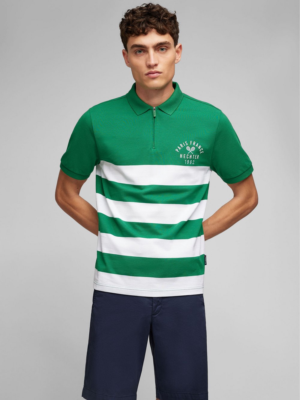 Daniel Hechter Poloshirt Herren Baumwolle gestreift