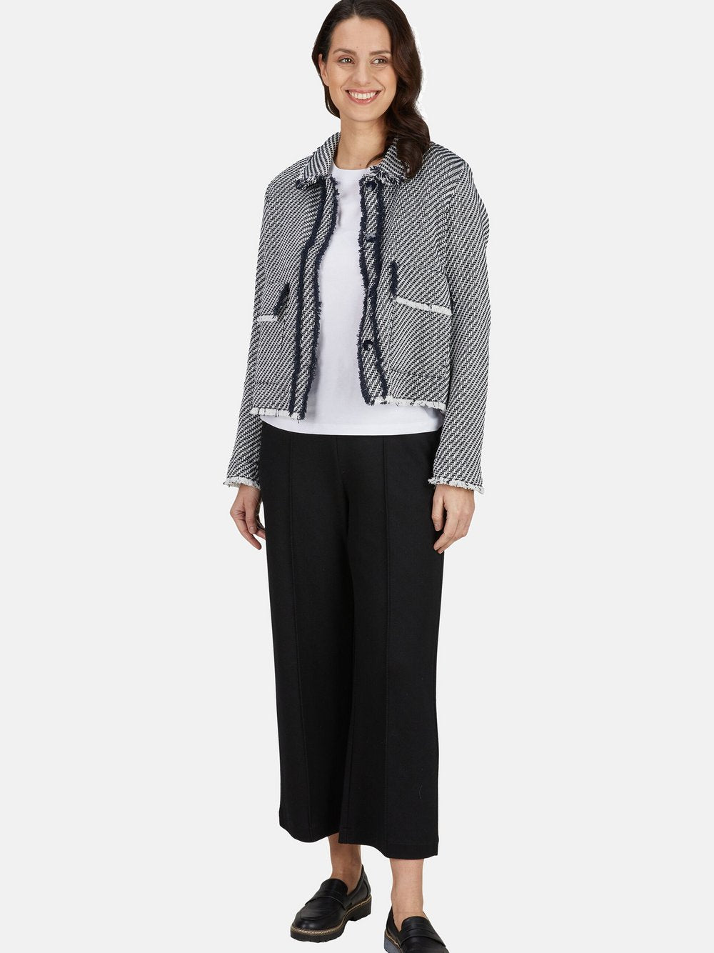 Label Blazer Damen Baumwolle