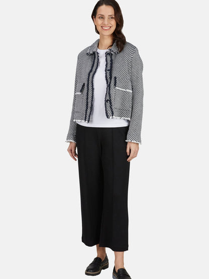 Label Blazer Damen Baumwolle