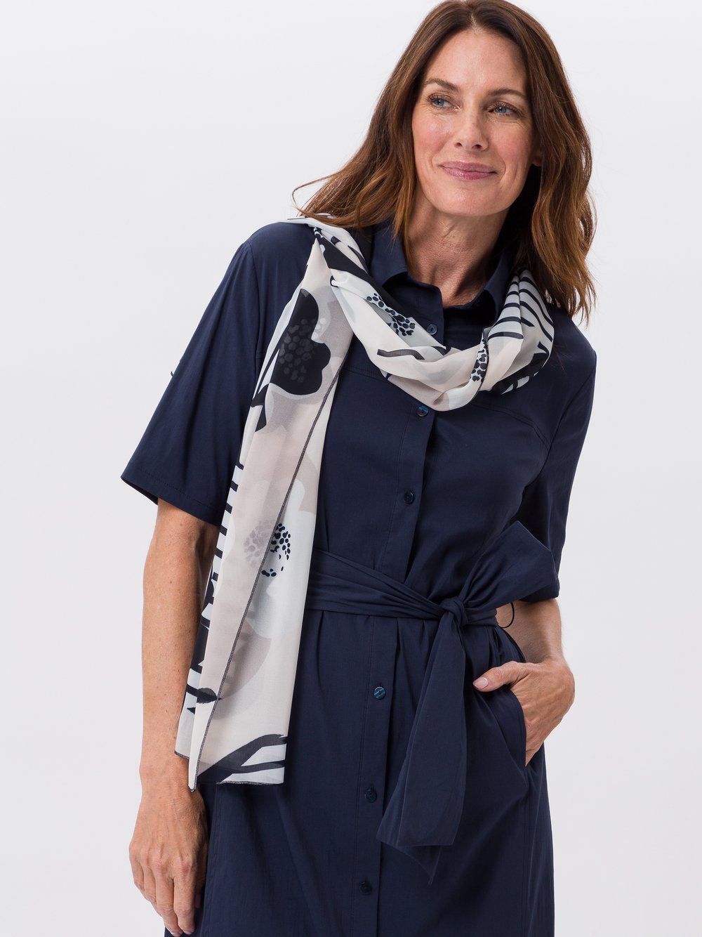 Frank Walder Tuch Damen gemustert