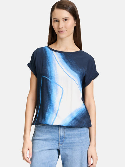 Betty & Co Casual-Shirt Damen Baumwolle gemustert