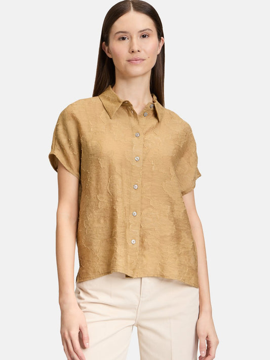 Cartoon Oversize-Bluse Damen Viskose gemustert