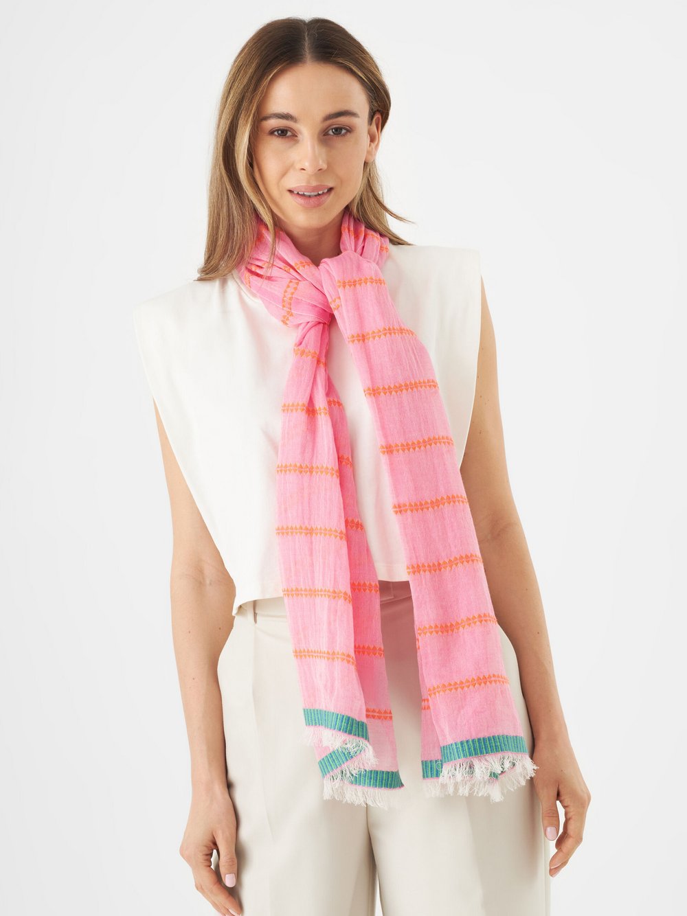 Codello Schal Damen Baumwolle gestreift